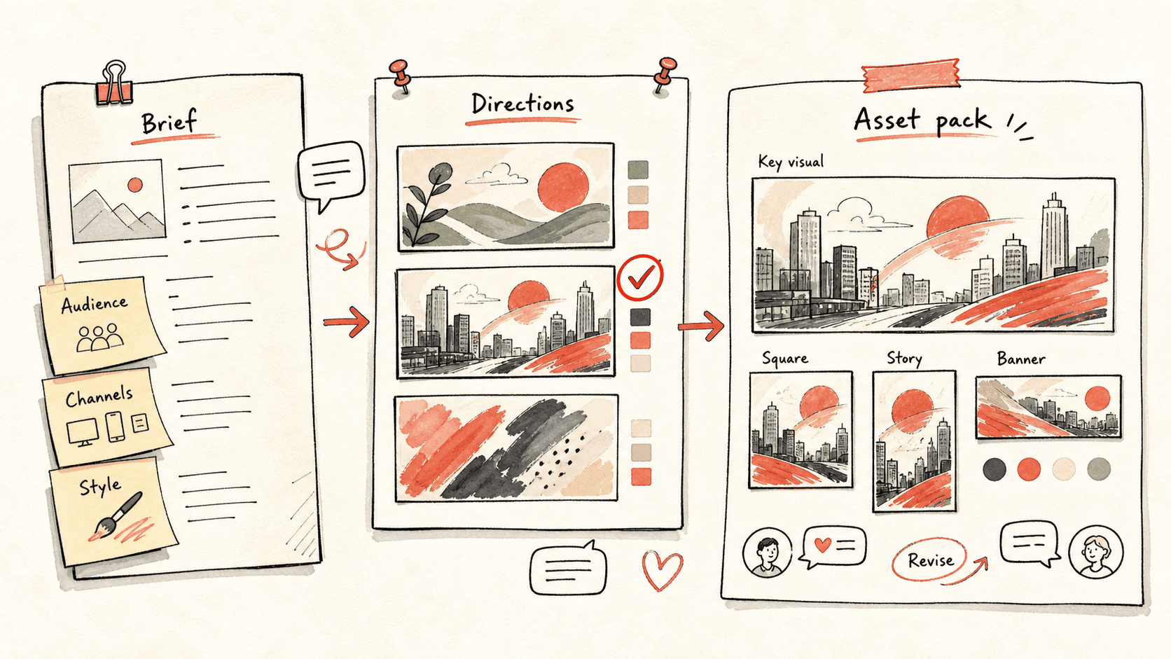 KOL content campaign workflow workflow visual