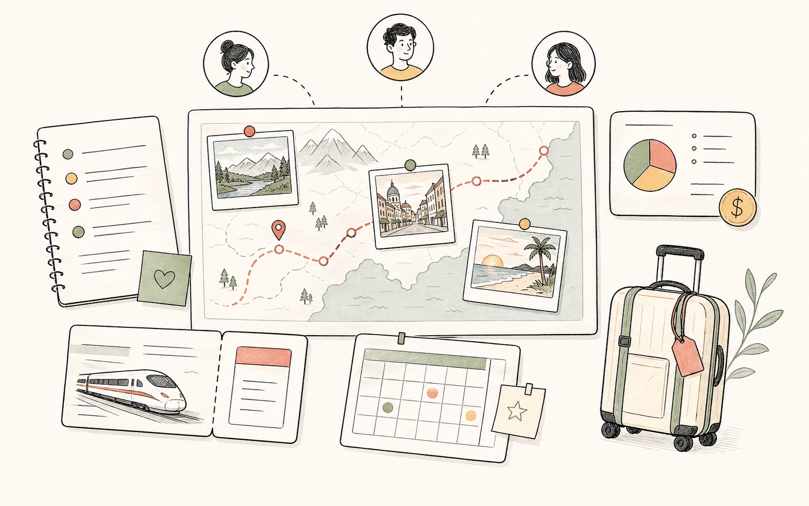 Day-by-day itinerary planning