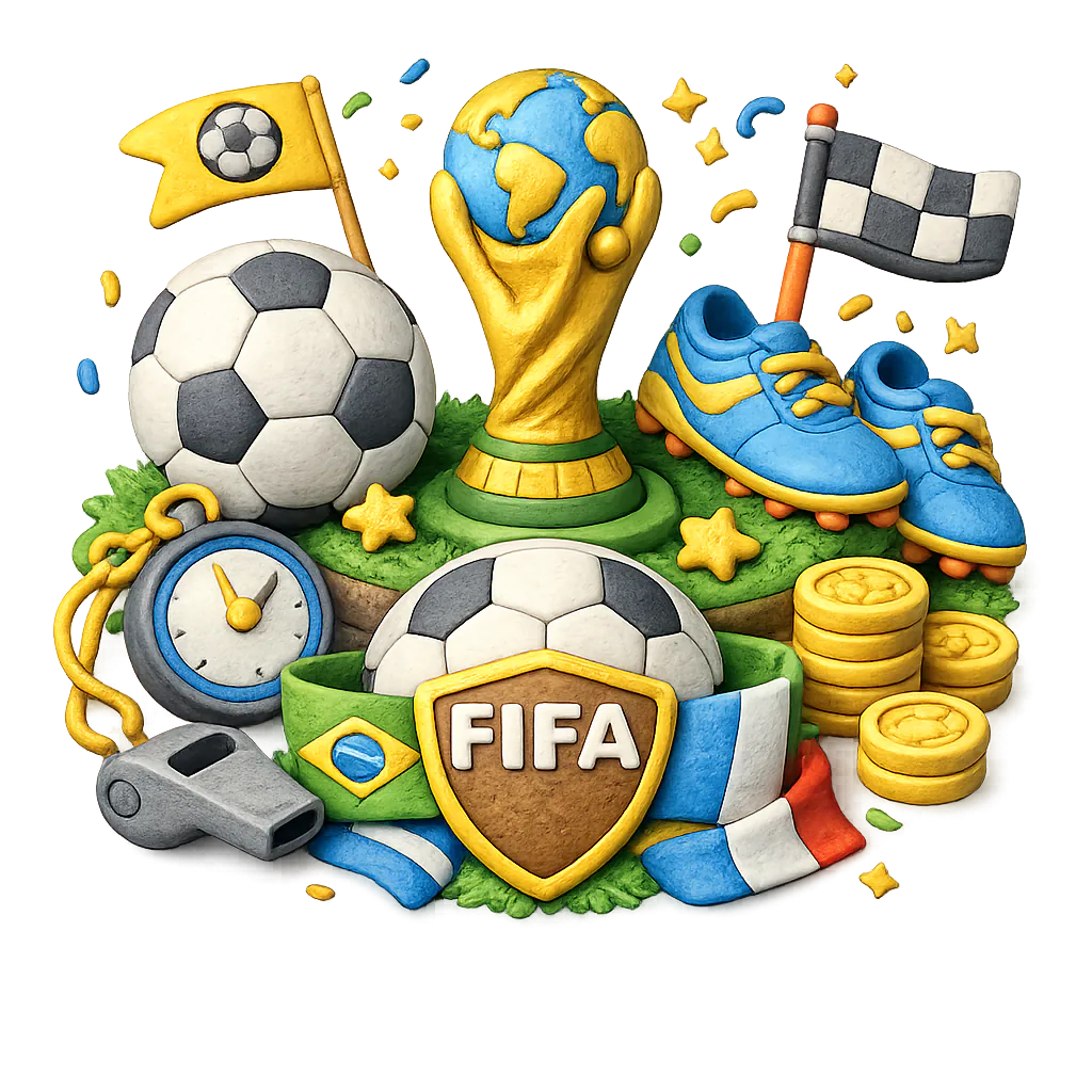 FIFA-themed World Cup review graphic showing risk details such as official marks, team crests, player likenesses, scores, and quotes.